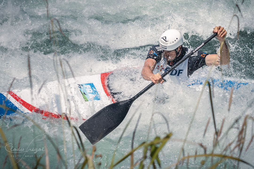 Photo reportage Tony Estanguet en compétition de Kayak au Stade d'eaux vives de Pau - Elodie Frigot Photographe