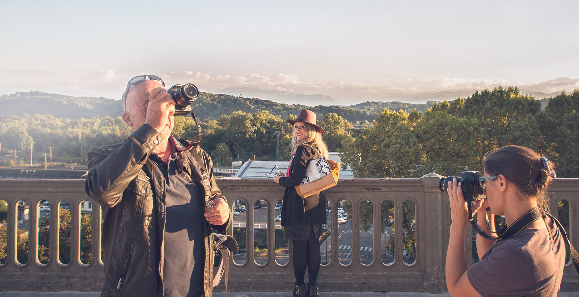 photo de stagiaires photo reportage au boulevard des Pyrénées à Pau